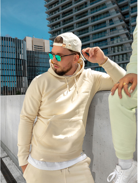 ICOONIC Beige Unisex-Kapuzenpullover ICOONIC