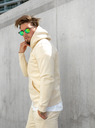 ICOONIC Beige Unisex-Kapuzenpullover ICOONIC