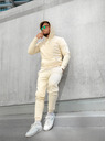 ICOONIC Beige Unisex-Kapuzenpullover ICOONIC