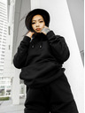 ICOONIC Schwarzer Unisex-Kapuzenpullover ICOONIC