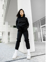 ICOONIC Schwarzer Unisex-Kapuzenpullover ICOONIC