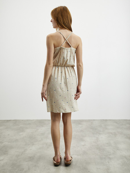 ZOOT.lab Beige gemustertes Kleid ZOOT.lab Rosemary