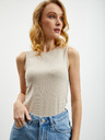 ZOOT.lab Beigefarbenes geripptes Damen-Tanktop ZOOT.lab Reza