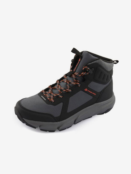 ALPINE PRO Schwarze und graue Herren Outdoor-Stiefel ALPINE PRO MIRUB