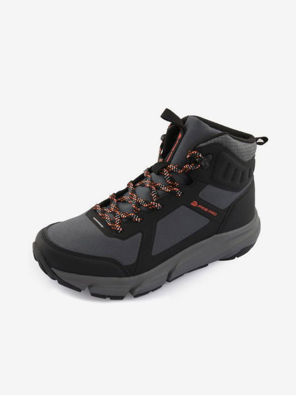 ALPINE PRO Schwarze und graue Herren Outdoor-Stiefel ALPINE PRO MIRUB