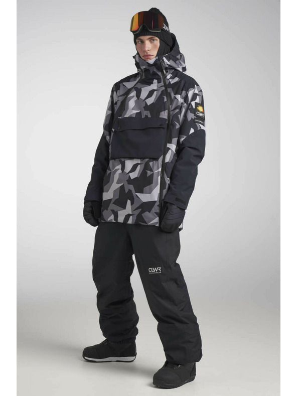 Tenson Herren-Snowboardjacke Colourwear Foil M Grau Camo