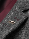 Ombre Clothing Dekorative Brillenbrosche aus Metall gold Ombre Clothing