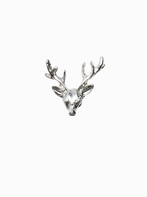 Ombre Clothing Dekorative Hirsch-Kleiderschnalle aus Metall Silber Ombre Clothing
