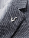 Ombre Clothing Dekorative Hirsch-Kleiderschnalle aus Metall Silber Ombre Clothing