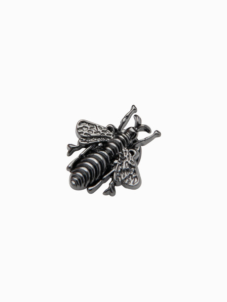 Ombre Clothing Dekorative Bienenbrosche aus Metall grau Ombre Clothing