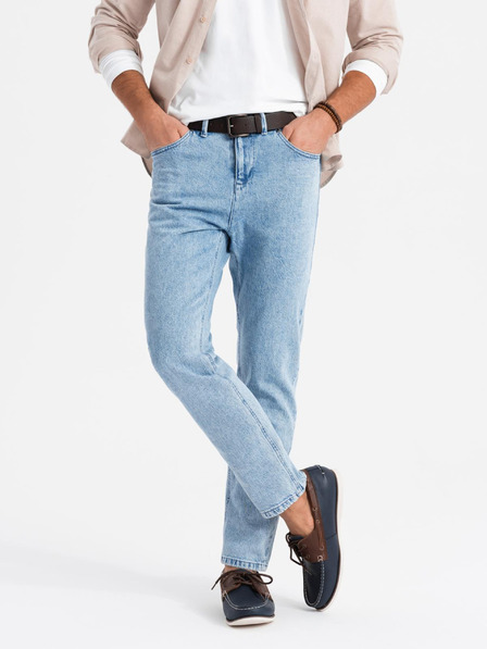 Ombre Clothing Herren Classic Washed Jeans REGULAR FIT Blau Ombre Kleidung