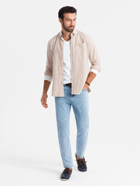 Ombre Clothing Herren Classic Washed Jeans REGULAR FIT Blau Ombre Kleidung