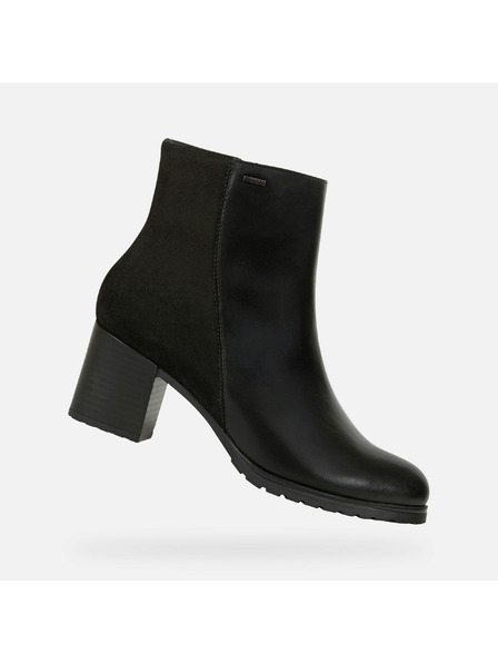 Geox Schwarze Damen Ankle Boots Geox New Lise Np Abx