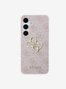 Guess Guess PU 4G Metall Logo Rückseite Hülle für Samsung Galaxy S24 Pink