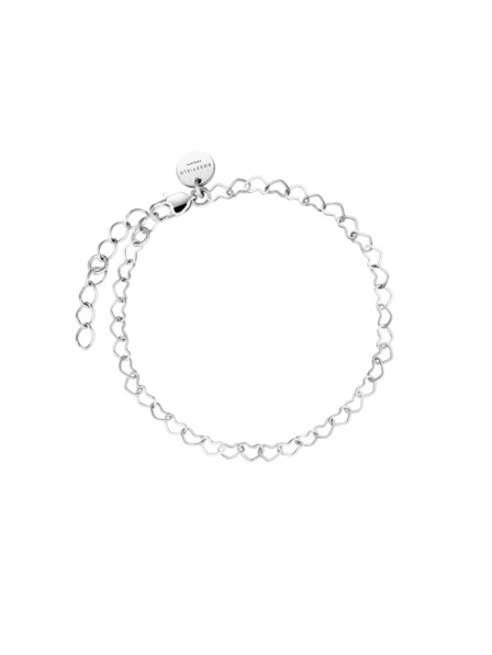 Rosefield Rosefield Armband in Silberfarbe Herz Kette JBHCS-J683