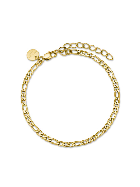 Rosefield Rosefield Armband in Goldfarbe Figaro Kette JBFCG-J532