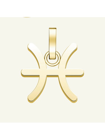 Rosefield Rosefield Anhänger in Goldfarbe Sternzeichen Symbol Fische