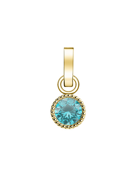 Rosefield Rosefield Anhänger Goldfarben Birthstone März Farbe