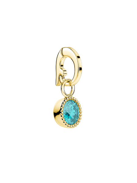 Rosefield Rosefield Anhänger Goldfarben Birthstone März Farbe