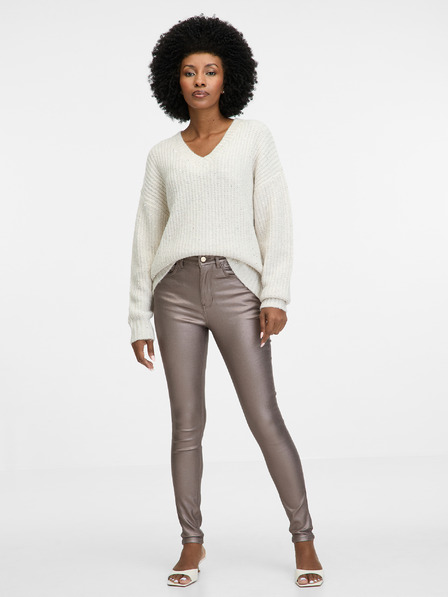 Orsay Beige Damen Skinny Jeans ORSAY
