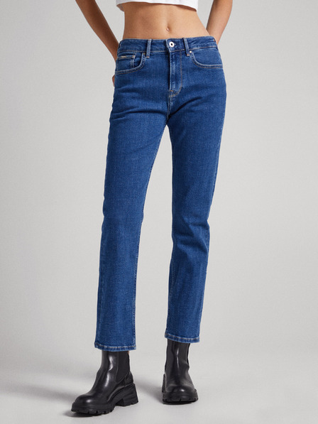 Pepe Jeans Blaue Damenjeans mit gerader Passform Pepe Jeans Mary
