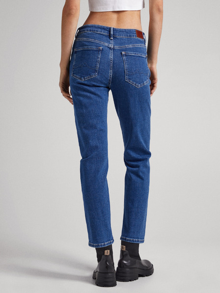 Pepe Jeans Blaue Damenjeans mit gerader Passform Pepe Jeans Mary