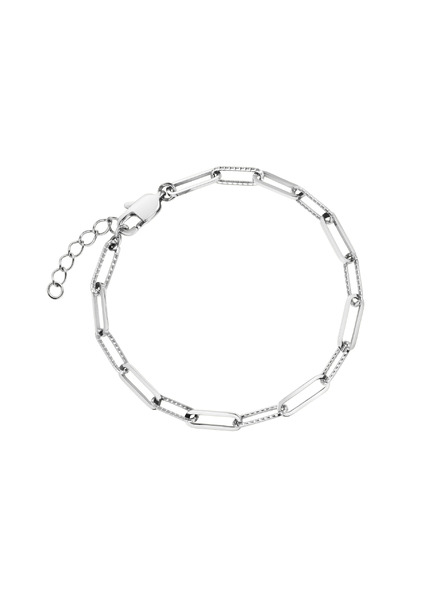 Rosefield Rosefield Armband in Silberfarbe Hammered Chain JBHCS-J596