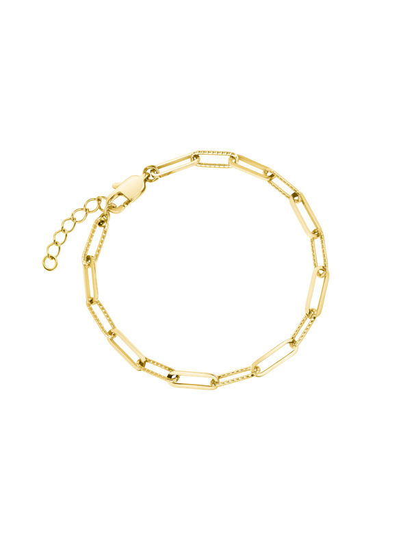 Rosefield Rosefield Armband in Goldfarbe Hammered Chain JBHCG-J595