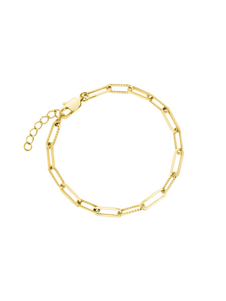 Rosefield Rosefield Armband in Goldfarbe Hammered Chain JBHCG-J595