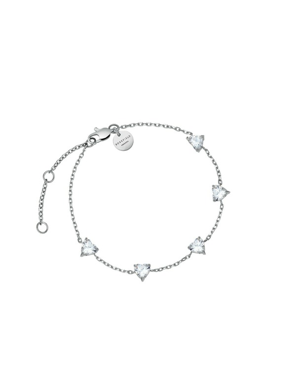 Rosefield Rhodinierter Damenarmband Rosefield JBRHS-J1014