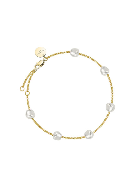 Rosefield Rosefield Armband in Goldfarbe Multi Pearl JBLPG-J603