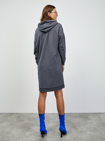 ZOOT.lab Graues Damen-Kapuzen-Sweatshirt Basic-Kleid ZOOT.lab Dove