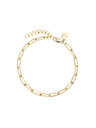 Rosefield Rosefield Armband in Goldfarbe Rectangle JBRCG-J561