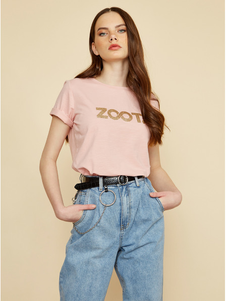 ZOOT.lab Hellrosa Damen-T-Shirt mit ZOOT.lab Lucy-Aufdruck