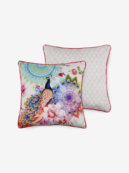 Home Cremefarben gemustertes Wendekissen mit Hip Bedding Bengta Füllung