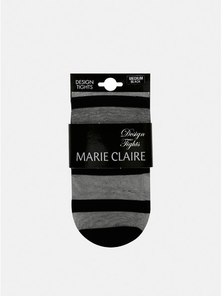 Marie Claire Schwarz gestreifte Strumpfhose Marie Claire