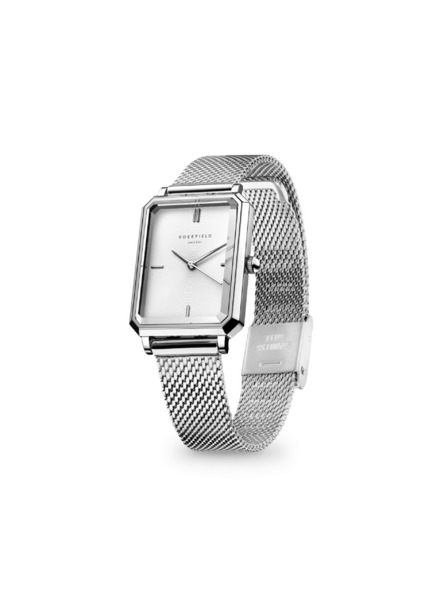 Rosefield Damen Uhr Rosefield Octagon XS Mesh Silber OWSMS-O74