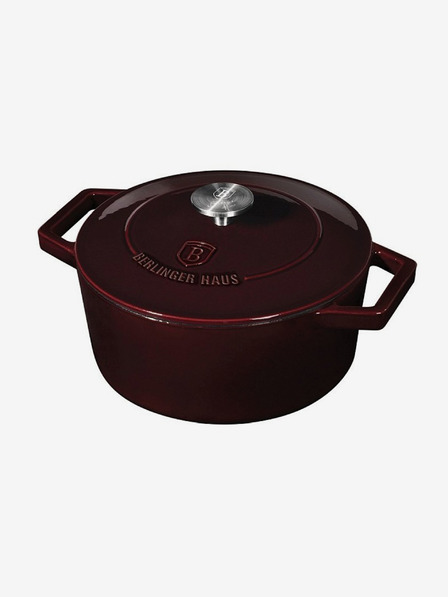 Berlingerhaus Gusseisenpfanne mit Deckel 24 cm Burgundy Line BERLINGERHAUS