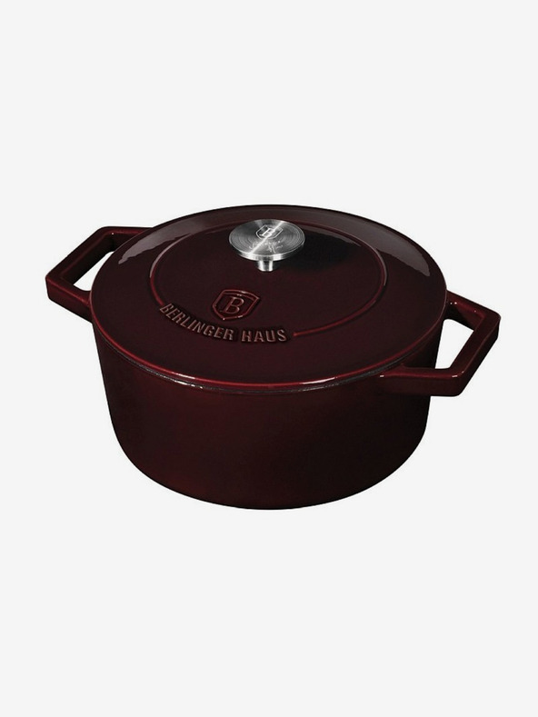 Berlingerhaus Gusseisenpfanne mit Deckel 24 cm Burgundy Line BERLINGERHAUS