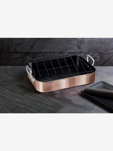 Berlingerhaus Auflaufform mit Rost Rosegold Metallic Line BERLINGERHAUS