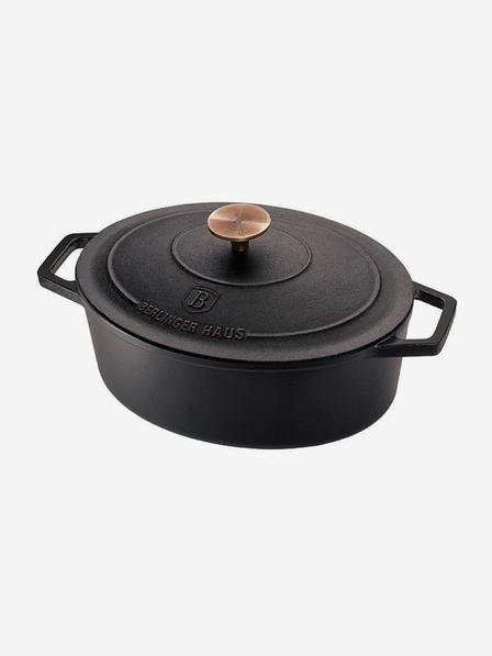 Berlingerhaus Gusseisenpfanne mit Deckel 30 cm BERLINGERHAUS Black Rose Collection
