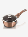 Berlingerhaus Stielkasserolle mit Deckel und Marmoroberfläche 16 cm Rosegold Metallic Line BERLINGERHAUS