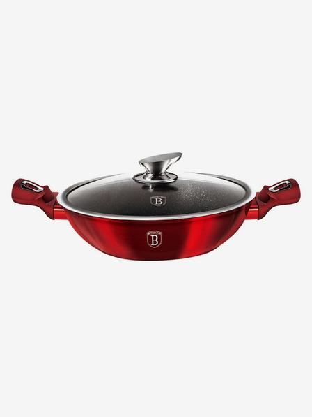 Berlingerhaus Wok mit Deckel 30 cm Burgundy Edition BERLINGERHAUS