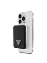 Guess Guess PU genarbtes Dreieckslogo MagSafe Powerbank 5000mAh Schwarz
