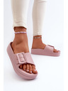 BIG STAR SHOES Damen-Plateauschuhe mit Schnalle Big Star rosa