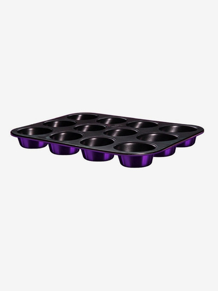 Berlingerhaus BERLINGERHAUS Purple Metallic Line Muffinform mit Titanium-Oberfläche (12 Stück)