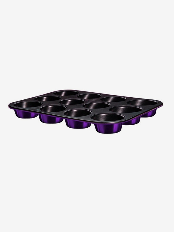Berlingerhaus BERLINGERHAUS Purple Metallic Line Muffinform mit Titanium-Oberfläche (12 Stück)