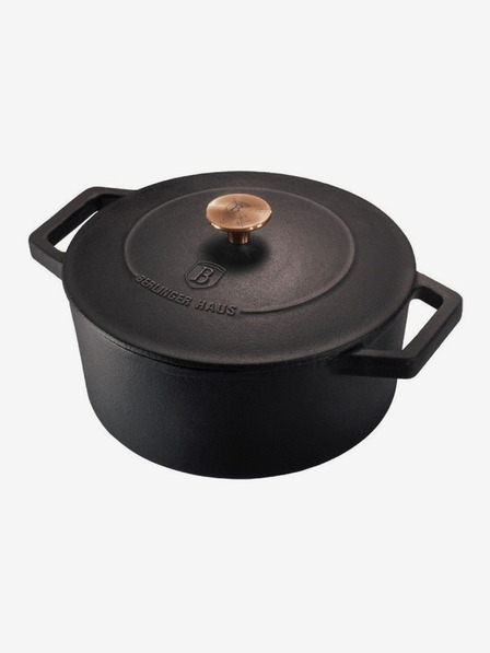 Berlingerhaus Gusseiserner Bräter mit Deckel 20 cm BERLINGERHAUS Black Rose Collection