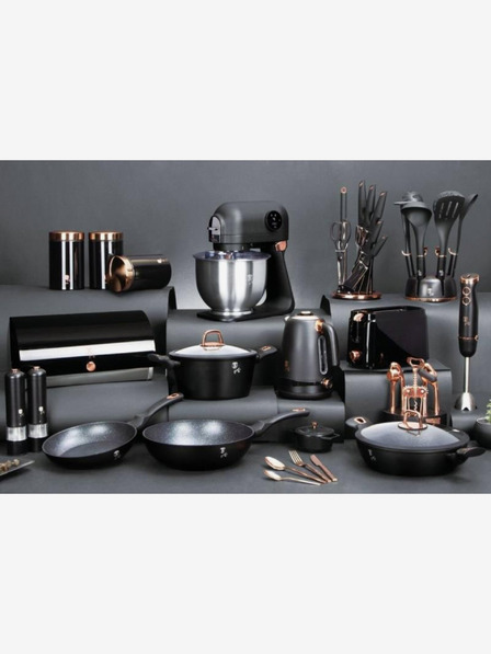 Berlingerhaus Gusseisen-Backform mit Deckel 24 cm BERLINGERHAUS Black Rose Collection