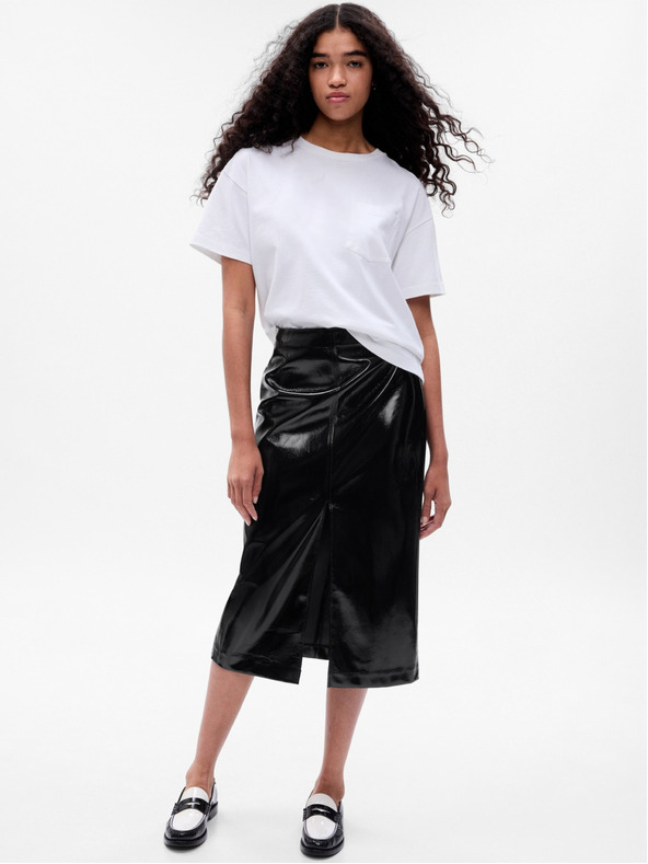 GAP Midirock aus Kunstleder GAP